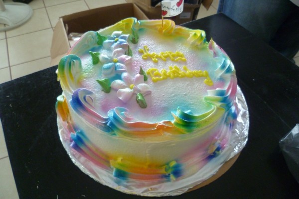 And it was one of my colleagues birthday, too